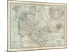 Plate 25. Map of Denmark. Insets of Iceland-Encyclopaedia Britannica-Mounted Art Print