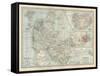 Plate 25. Map of Denmark. Insets of Iceland-Encyclopaedia Britannica-Framed Stretched Canvas