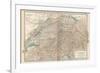 Plate 27. Map of Switzerland-Encyclopaedia Britannica-Framed Premium Giclee Print