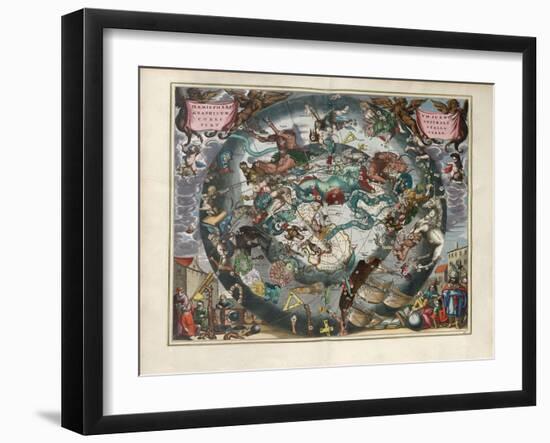 Plate 28 from Harmonia Macrocosmica-Andreas Cellarius-Framed Giclee Print