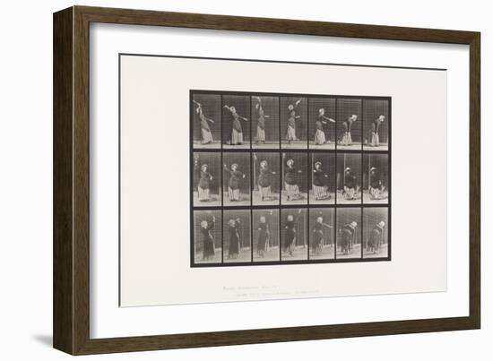 Plate 298.Lawn Tennis, 1885 (Collotype on Paper)-Eadweard Muybridge-Framed Giclee Print