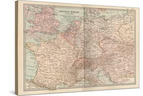 Plate 3. Travel Map of Central Europe-Encyclopaedia Britannica-Stretched Canvas