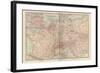 Plate 3. Travel Map of Central Europe-Encyclopaedia Britannica-Framed Art Print