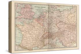 Plate 3. Travel Map of Central Europe-Encyclopaedia Britannica-Stretched Canvas