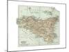 Plate 32. Inset Map of Sicily (Sicilia). Italy-Encyclopaedia Britannica-Mounted Premium Giclee Print