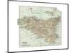 Plate 32. Inset Map of Sicily (Sicilia). Italy-Encyclopaedia Britannica-Mounted Premium Giclee Print