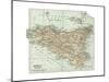 Plate 32. Inset Map of Sicily (Sicilia). Italy-Encyclopaedia Britannica-Mounted Giclee Print