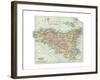 Plate 32. Inset Map of Sicily (Sicilia). Italy-Encyclopaedia Britannica-Framed Giclee Print