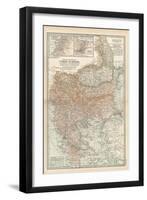 Plate 35. Map of Turkey in Europe-Encyclopaedia Britannica-Framed Art Print