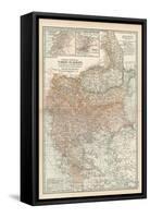 Plate 35. Map of Turkey in Europe-Encyclopaedia Britannica-Framed Stretched Canvas