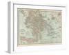 Plate 36. Map of Greece-Encyclopaedia Britannica-Framed Art Print