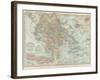 Plate 36. Map of Greece-Encyclopaedia Britannica-Framed Art Print