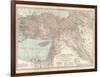 Plate 38. Map of Turkey in Asia. Asia Minor (Anatolia)-Encyclopaedia Britannica-Framed Art Print