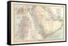 Plate 39. Map of Part of Arabia-Encyclopaedia Britannica-Framed Stretched Canvas