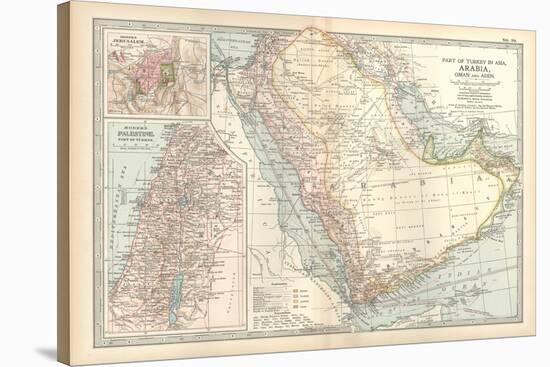 Plate 39. Map of Part of Arabia-Encyclopaedia Britannica-Stretched Canvas