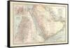 Plate 39. Map of Part of Arabia-Encyclopaedia Britannica-Framed Stretched Canvas