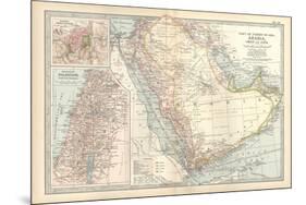 Plate 39. Map of Part of Arabia-Encyclopaedia Britannica-Mounted Art Print