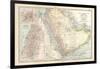 Plate 39. Map of Part of Arabia-Encyclopaedia Britannica-Framed Art Print