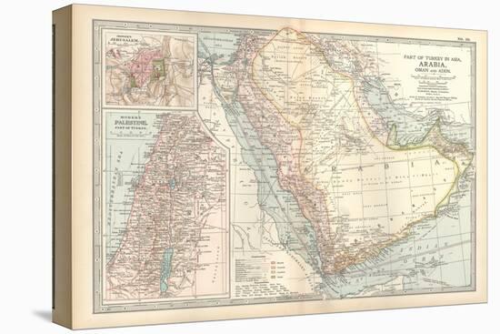 Plate 39. Map of Part of Arabia-Encyclopaedia Britannica-Stretched Canvas