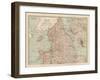 Plate 4. Map of England and Wales-Encyclopaedia Britannica-Framed Art Print