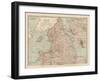 Plate 4. Map of England and Wales-Encyclopaedia Britannica-Framed Art Print