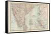 Plate 42. Map of India-Encyclopaedia Britannica-Framed Stretched Canvas