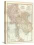 Plate 43. Map of India-Encyclopaedia Britannica-Stretched Canvas