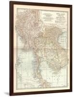 Plate 43. Map of India-Encyclopaedia Britannica-Framed Art Print