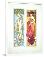 Plate 45 from 'Documents Decoratifs', 1902-Alphonse Mucha-Framed Giclee Print