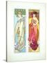 Plate 45 from 'Documents Decoratifs', 1902-Alphonse Mucha-Stretched Canvas
