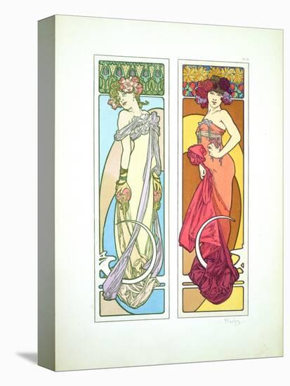 Plate 45 from 'Documents Decoratifs', 1902-Alphonse Mucha-Stretched Canvas