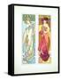 Plate 45 from 'Documents Decoratifs', 1902-Alphonse Mucha-Framed Stretched Canvas