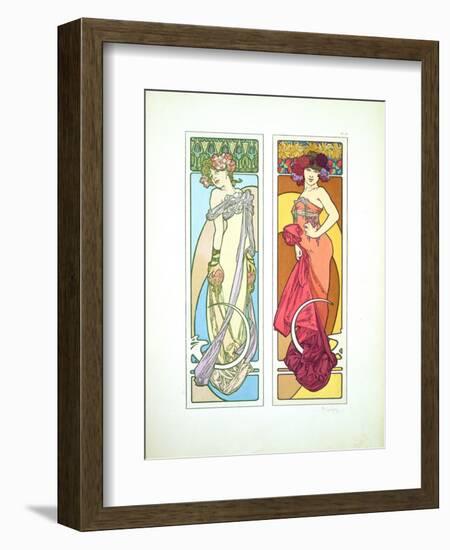 Plate 45 from 'Documents Decoratifs', 1902-Alphonse Mucha-Framed Giclee Print