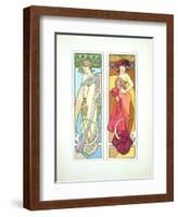 Plate 45 from 'Documents Decoratifs', 1902-Alphonse Mucha-Framed Giclee Print