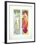 Plate 45 from 'Documents Decoratifs', 1902-Alphonse Mucha-Framed Giclee Print