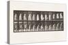 Plate 457.Stepping on Chair, and Reaching Up, 1885 (Collotype on Paper)-Eadweard Muybridge-Stretched Canvas