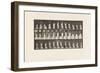 Plate 459. Stepping on Chair, Reaching up and Descending, 1885 (Collotype on Paper)-Eadweard Muybridge-Framed Giclee Print
