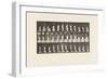 Plate 459. Stepping on Chair, Reaching up and Descending, 1885 (Collotype on Paper)-Eadweard Muybridge-Framed Giclee Print