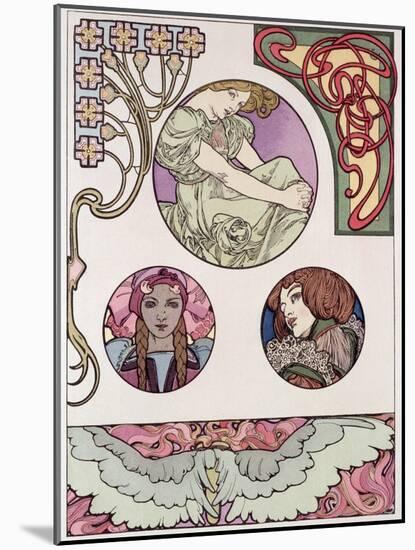 Plate 46 from 'Documents Decoratifs', 1902-Alphonse Mucha-Mounted Giclee Print