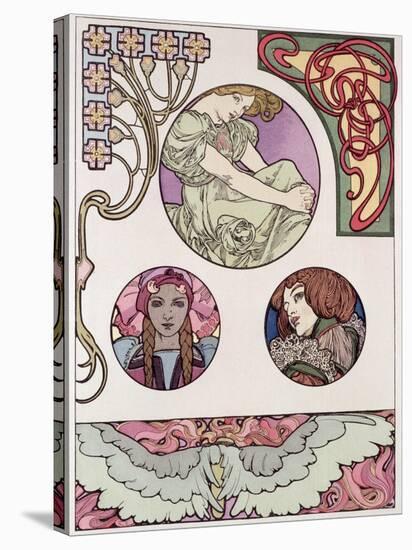 Plate 46 from 'Documents Decoratifs', 1902-Alphonse Mucha-Stretched Canvas