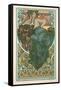 Plate 47 from 'Documents Decoratifs', 1902-Alphonse Mucha-Framed Stretched Canvas