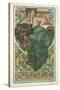 Plate 47 from 'Documents Decoratifs', 1902-Alphonse Mucha-Stretched Canvas