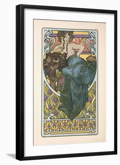 Plate 47 from the Book 'Documents Decoratifs', Published in 1902, 1902-Alphonse Mucha-Framed Giclee Print