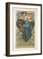 Plate 47 from the Book 'Documents Decoratifs', Published in 1902, 1902-Alphonse Mucha-Framed Giclee Print