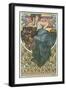 Plate 47 from the Book 'Documents Decoratifs', Published in 1902-Alphonse Mucha-Framed Premium Giclee Print