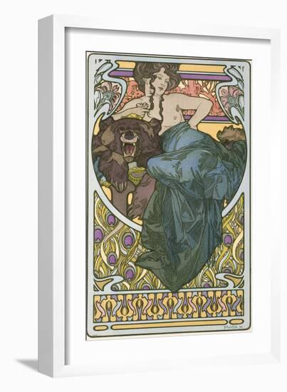 Plate 47 from the Book 'Documents Decoratifs', Published in 1902-Alphonse Mucha-Framed Giclee Print