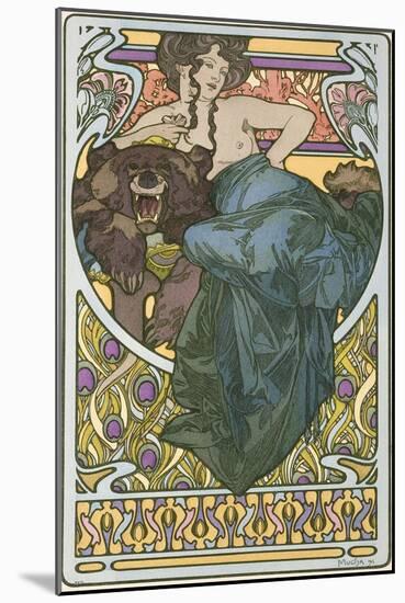 Plate 47 from the Book 'Documents Decoratifs', Published in 1902-Alphonse Mucha-Mounted Giclee Print