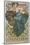 Plate 47 from the Book 'Documents Decoratifs', Published in 1902-Alphonse Mucha-Mounted Giclee Print