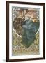 Plate 47 from the Book 'Documents Decoratifs', Published in 1902-Alphonse Mucha-Framed Giclee Print