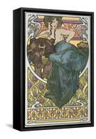 Plate 47 from the Book 'Documents Decoratifs', Published in 1902-Alphonse Mucha-Framed Stretched Canvas